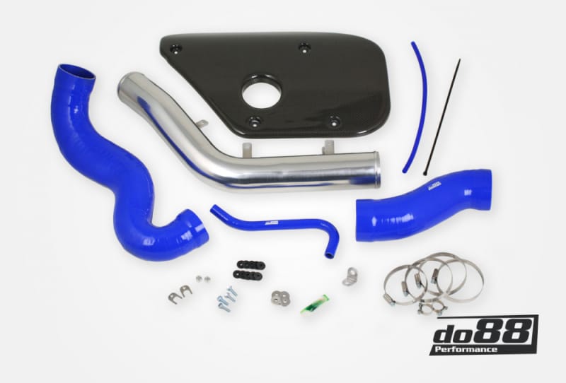 do88 — do88 Volvo S60 V60 V70 T6 Inlet Pipe Blue Hoses Carbon fiber cover