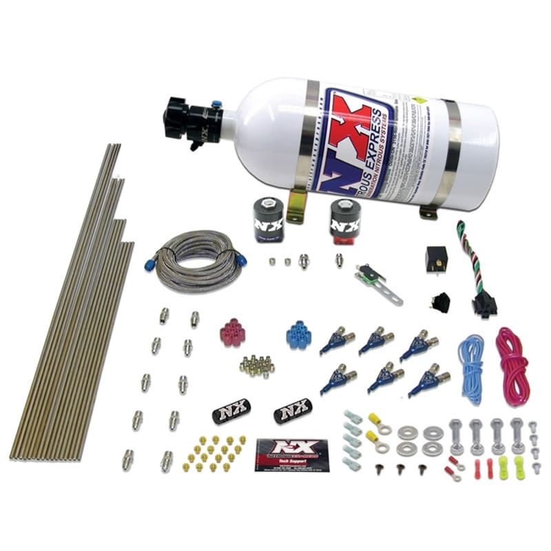 Nitrous Express — Nitrous Express 6 Cyl Alcohol Nitrous Kit (150-375HP) w/15lb Bottle
Injection System Kit
N2OSys