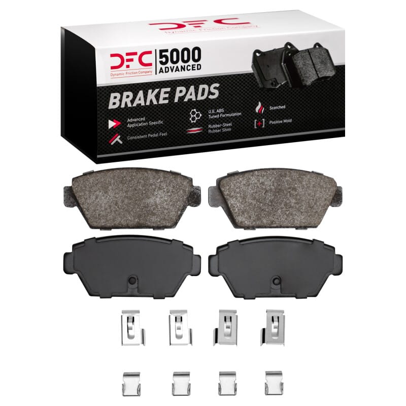DFC — DFC 85-94 Dodge Colt Rear 5000 Advanced Ceramic Brake Pads and Hardware Kit
DFC Brake Pad Set