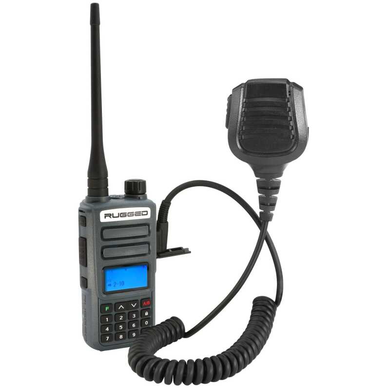 Rugged Radios — Rugged Radios BUNDLE - Rugged GMR2 PLUS - GMRS / FRS Two Way Handheld Radio with Hand Mic