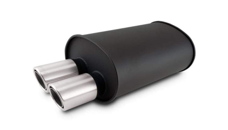Vibrant — Vibrant STREETPOWER Blk Oval Muffler w/Dual Offset Tip 3in Inlet ID 3in Tip OD 9.5in x 6.75in x 15in
3"FlatBlkMfDualOut
Muffler