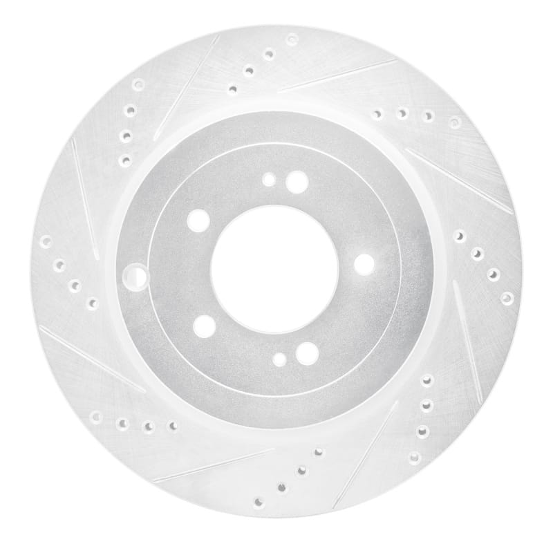 R1 Concepts — R1 08-15 Mitsubishi Lancer Rear Left Drilled & Slotted Silver Brake Rotor
R1 Brake Rotor Drill