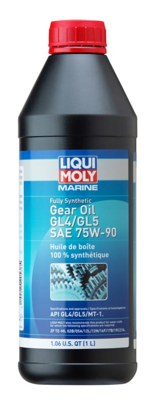 LIQUI MOLY — LIQUI MOLY 1L Marine Fully Synthetic Gear Oil (GL4/GL5) SAE 75W90