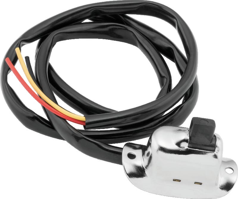 TwinPower — Handlebar Light Switch, With Wires, Chrome