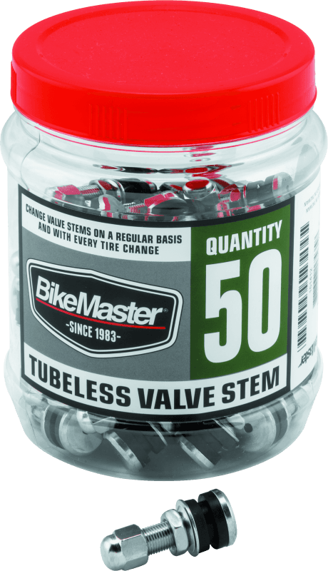 BikeMaster — BikeMaster Valve Stem Chrome Tubeless Tub 50
