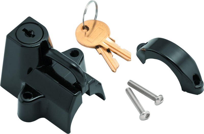 Bikers Choice — Bikers Choice Black Motorcycle Helmet Lock Fits 7/8 - 1 1/4 Tubing