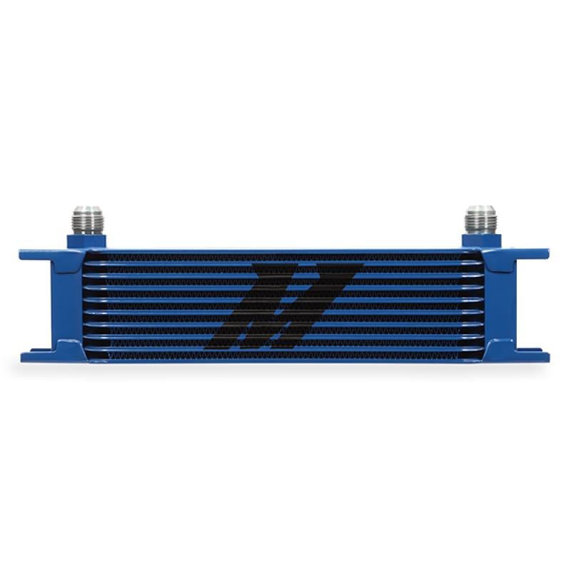 Mishimoto — Mishimoto Universal 10 Row Oil Cooler - Blue