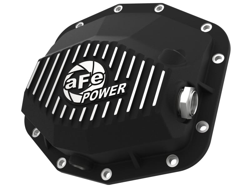 aFe — aFe POWER 21-22 Ram 1500 TRX Hemi V8 6.2L (sc) PRO Series Rear Differential Cover Black w/ Machined
Differential Cover