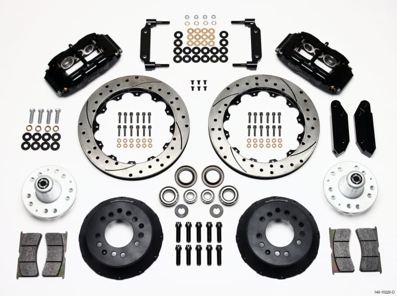 Wilwood — Wilwood Narrow Superlite 6R Front Hub Kit 12.88in Drilled 1970-1973 Mustang Disc Spindle
BRAKE KIT