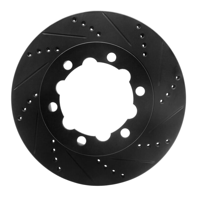 R1 Concepts — R1 06-25 American Coach Patriot Rear Right Drilled & Slotted Black Brake Rotor
R1 Brake Rotor Drill