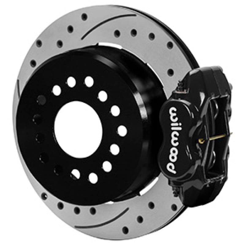 Wilwood — Wilwood Chevrolet 7-5/8in Rear Axle Dynalite Disc Brake Kit 12.19in Drill/Slot Rotor Blk Caliper