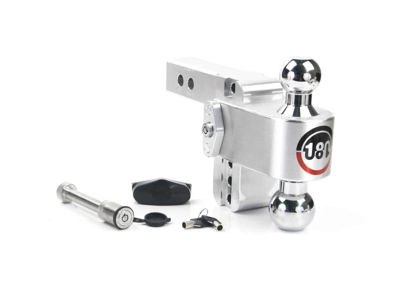 Weigh Safe — Weigh Safe 180 Hitch 4in Drop Hitch & 2in Shank (10K/12.5K GTWR) w/WS05 - Aluminum