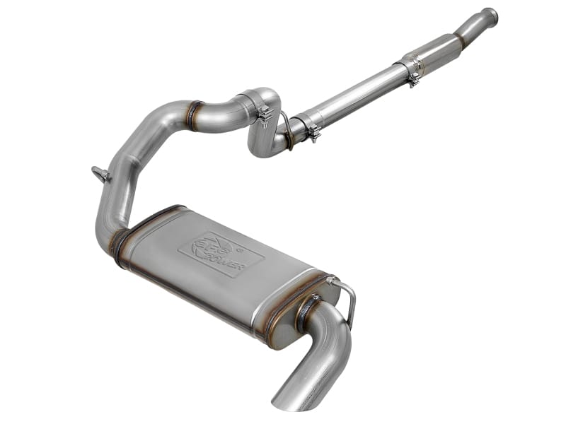 aFe — aFe MACHForce XP 18-20 Jeep Wrangler (JL) L4-2.0L (t) 3in 409 SS Cat-Back Hi-Tuck Exhaust
Cat-Back Exhaust
