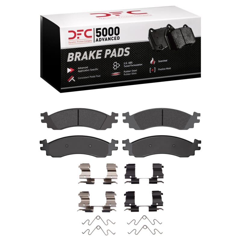 DFC — DFC 10-12 Ford Taurus SHO Front 5000 Advanced Low Metallic Brake Pads and Hardware Kit
DFC Brake Pad Set