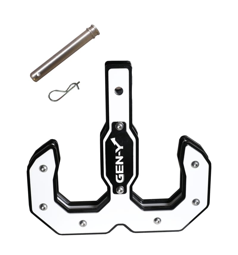 GEN-Y Hitch — Gen-Y Hulk 2.0 16K Tow Hook 2in Shank w/GH-099 Pin/GH-011 Clip - Black/White
Tow Hook