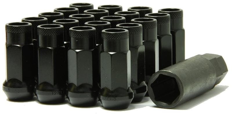 Wheel Mate — Wheel Mate Muteki SR48 Open End Lug Nuts - Black 12x1.50 48mm