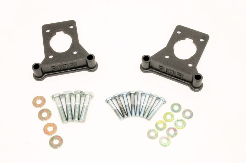 BMR Suspension — BMR 93-02 F-Body Front C5 Brake Conversion Caliper Bracket - Black Hammertone