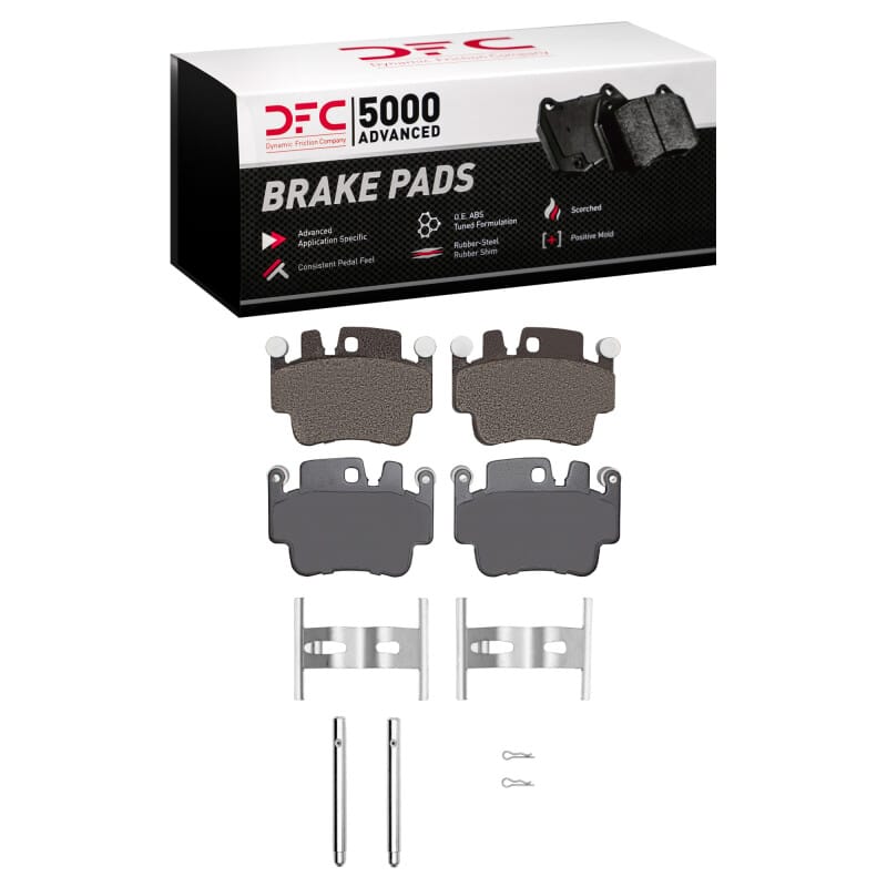 DFC — DFC 98-05 Porsche Boxster Rear/Front 5000 Advanced Low Metallic Brake Pads and Hardware Kit
DFC Brake Pad Set