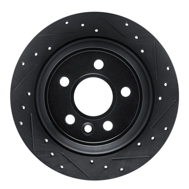 R1 Concepts — R1 07-10 Volvo S80 Rear Right Drilled & Slotted Black Brake Rotor
R1 Brake Rotor Drill