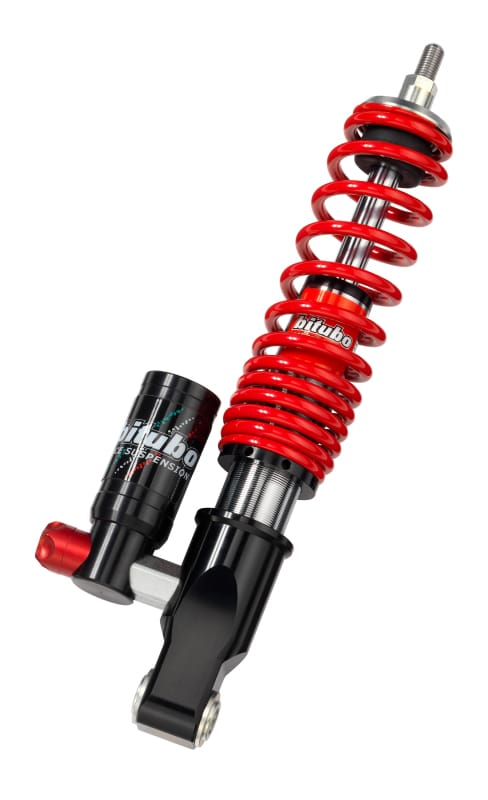 Bitubo Suspension — Bitubo MEV0 Vespa Front Monoshock Adjustable: Spring Preload, Compression, Red Spring