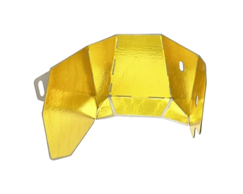 Torque Solution — Torque Solution Subaru EJ Stock Location Turbo Heat Sheild w/ Reflective Gold Thermal Tape
