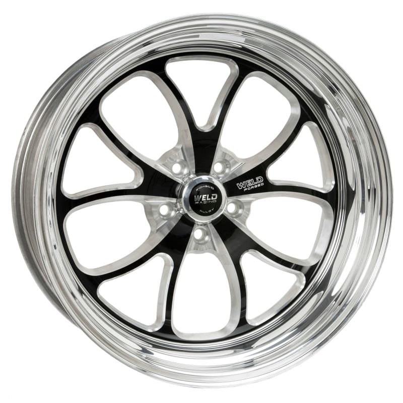 Weld — Weld S76 20x8 / 5x4.75 BP / 4.9in. BS Black Wheel (Medium Pad) - Non-Beadlock
20X8'' S76B