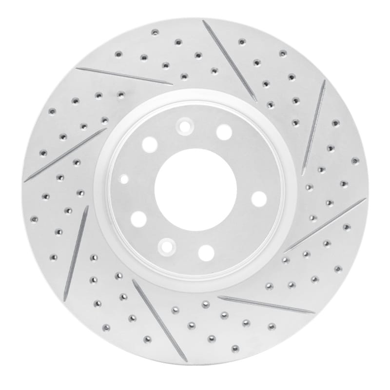 R1 Concepts — R1 06-07 Mazda 6 Front Right Drilled & Slotted Geo-Carbon Rotor