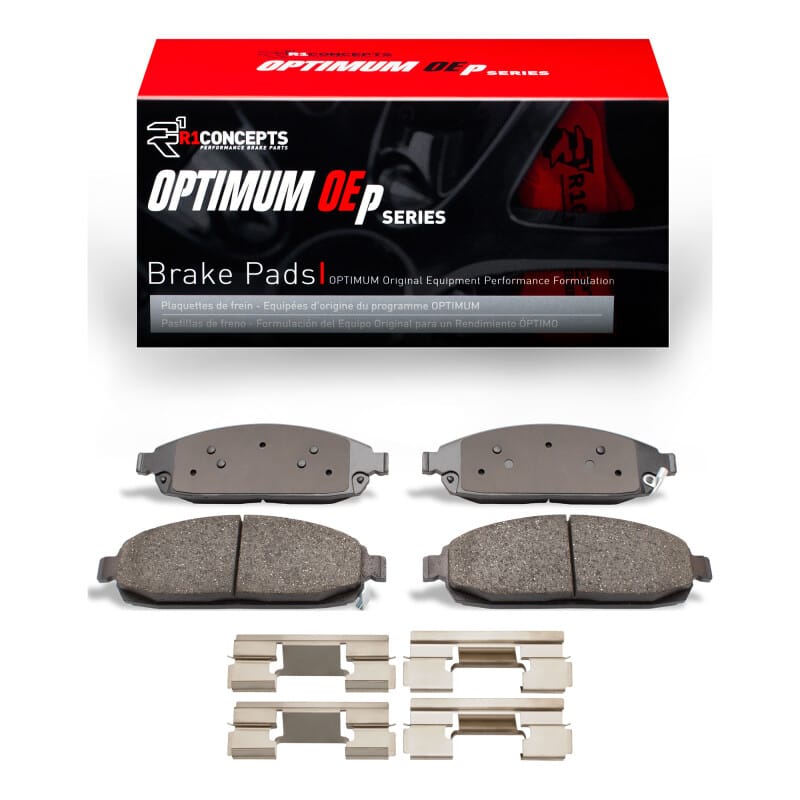 R1 Concepts — R1 05-10 Jeep Grand Cherokee Front Optimum OE Pads & Hardware Kit
R1 Optimum Oe Pads a