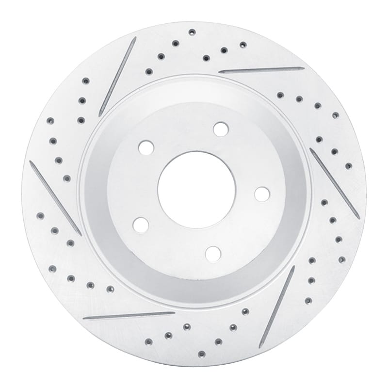 R1 Concepts — R1 97-09 Cadillac Xlr Right Front Drilled & Slotted Geo-Carbon Rotor