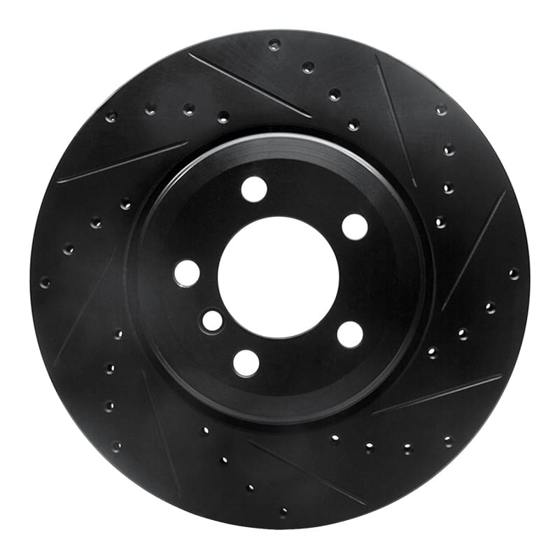 R1 Concepts — R1 02-05 BMW 745LI Rear Right Drilled & Slotted Black Brake Rotor
R1 Brake Rotor Drill