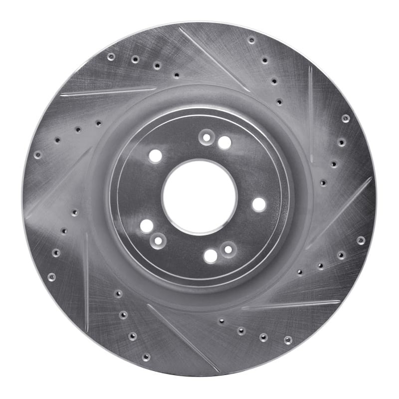 R1 Concepts — R1 18-20 Genesis G80 Front Right Drilled & Slotted Silver Brake Rotor
R1 Brake Rotor Drill