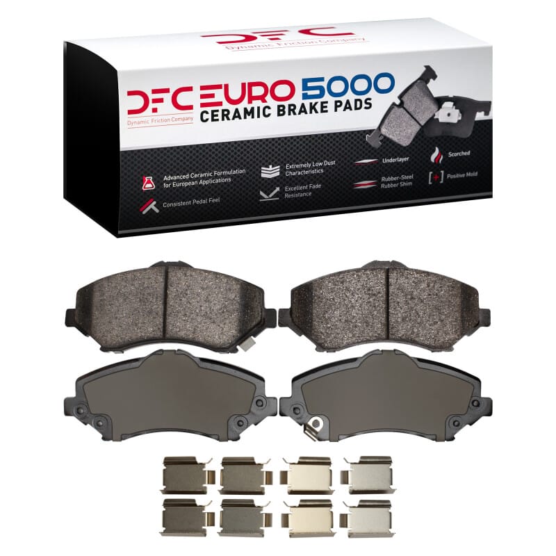 DFC — DFC 07-18 Chrysler Town & Country Front Euro 5000 Ceramic Brake Pads and Hardware Kit
DFC EURO Pads + HW