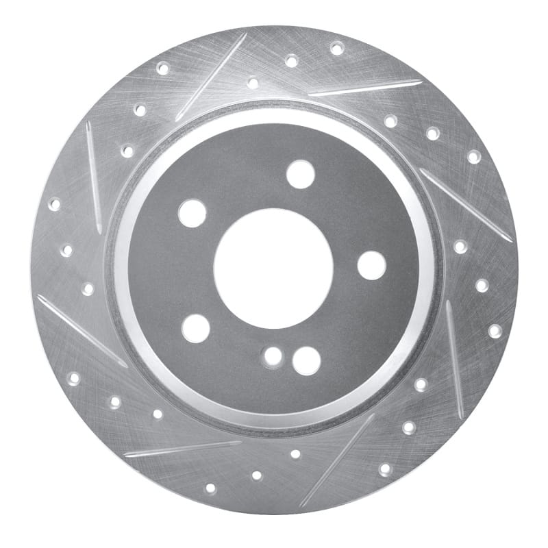 R1 Concepts — R1 03-16 Mercedes-Benz E200 (Latin America) Rear Left Drilled & Slotted Silver Brake Rotor
R1 Brake Rotor Drill