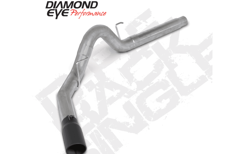Diamond Eye Performance — Diamond Eye 18-19 Ford 3.0L Powerstroke F150 - 4in Alum DPF Back Exhaust Kit w/ Tip 4512BRA-DEBK