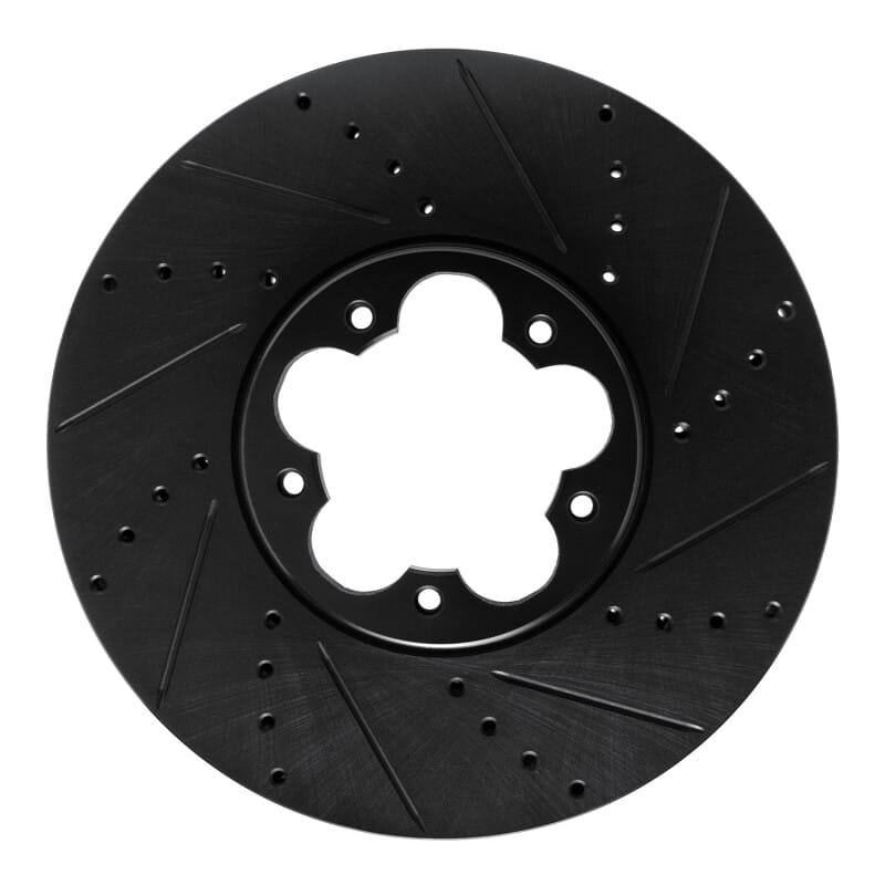 R1 Concepts — R1 2020-2025 Ford Transit-150 Front Right Drilled & Slotted Black Brake Rotor
R1 Brake Rotor Drill