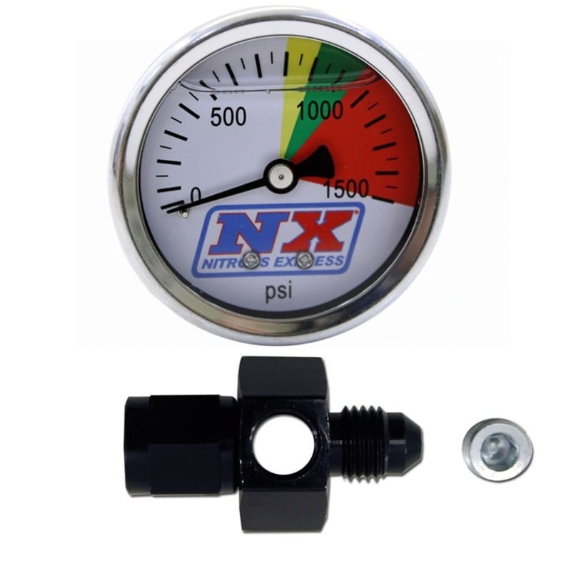 Nitrous Express — Nitrous Express N2O Flo-Thru Pressure Gauge (0-1500 PSI) 4AN
N2OPresrGg
Gauge