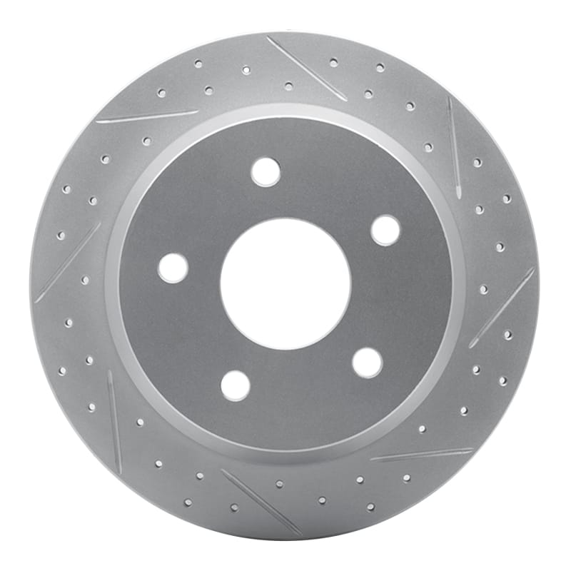 R1 Concepts — R1 99-04 Jeep Grand Cherokee Rear Right Drilled & Slotted Geo-Carbon Rotor