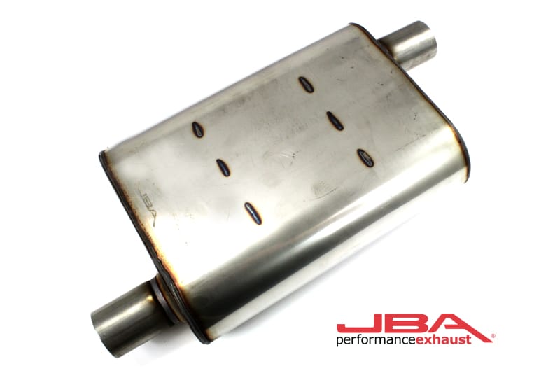 JBA — JBA Universal Chambered Style 304SS Muffler 13x9.75x4 2in Inlet Diameter Offset/Offset
Muffler
