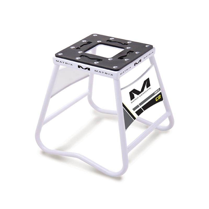 Matrix Concepts — Matrix Concepts C2 Mini Steel Stand with Nameplate - White