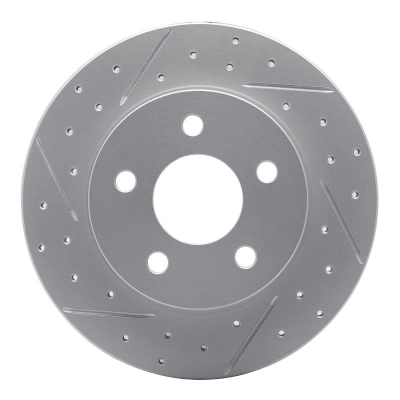 R1 Concepts — R1 04-12 Chevrolet Cobalt Rear Left Drilled & Slotted Geo-Carbon Rotor