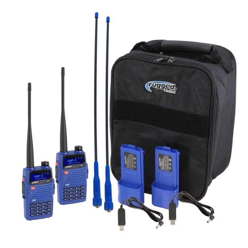 Rugged Radios — Rugged Radios V3 READY PACK - Rugged V3 - Business Band Two Way Handheld Radios - Analog Only