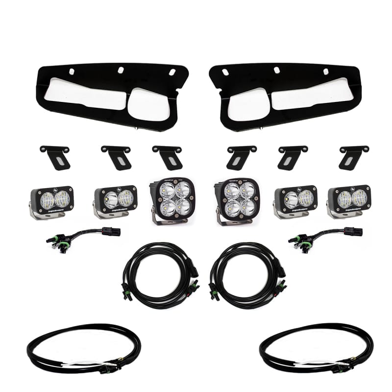 Baja Designs — Baja Designs 2021+ Ford Bronco Fog Pocket Kit 21-Up Pro w/Upfitter