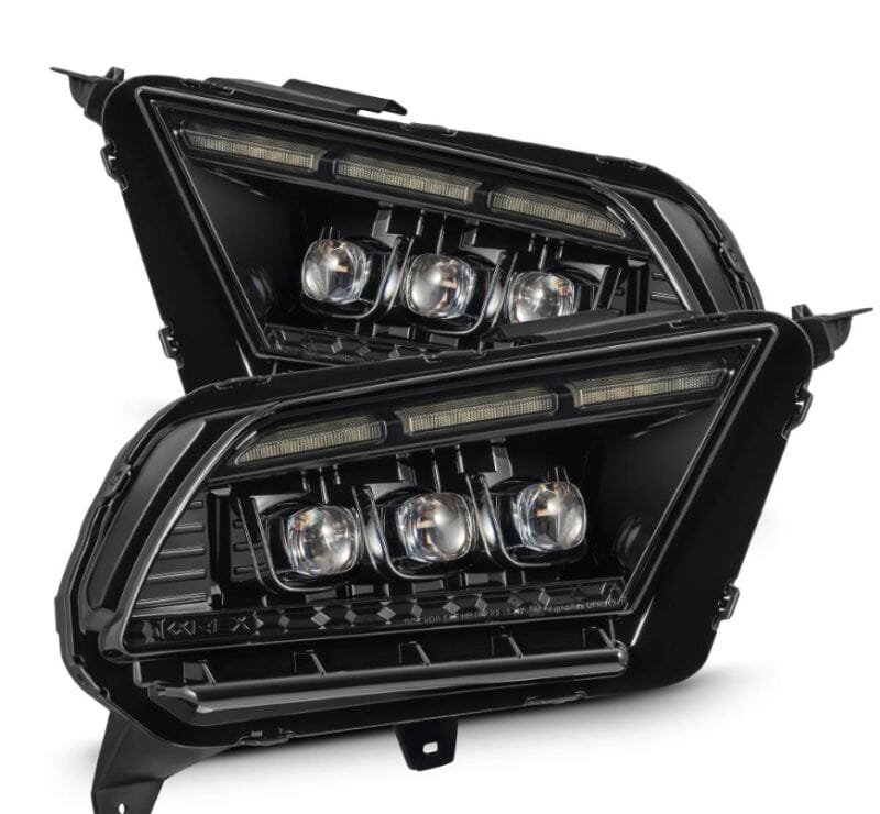 AlphaRex — AlphaRex 10-12 Ford Mustang NOVA-Series LED Proj. Headlights Alpha-Blk w/Activ Lght & Seq.Sig SB DBL
Projector Headlights