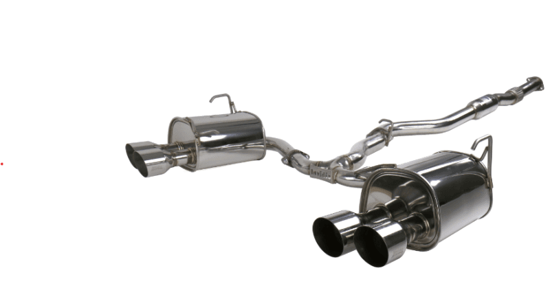 Invidia — Invidia 15+ Subaru STI 4Dr Q300 Single Layer Stainless Steel Quad Tip Cat-Back Exhaust