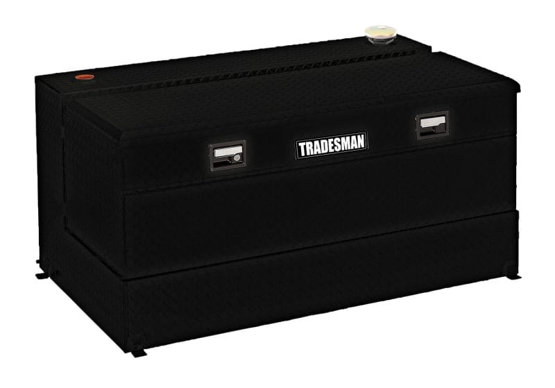 Tradesman — Tradesman Aluminum L-Shape Liquid Storage Tank Combo (48in. / 80 Gallon Capacity) - Black