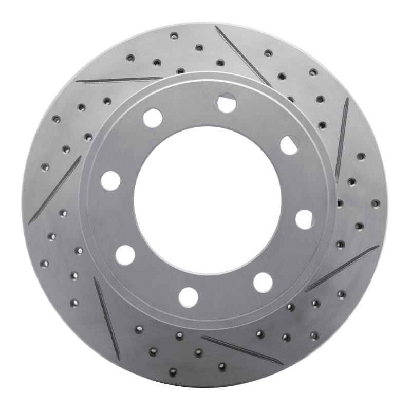 R1 Concepts — R1 05-12 Ford F-250 2WD (Super Duty) Rear Right Drilled & Slotted Geo-Carbon Rotor