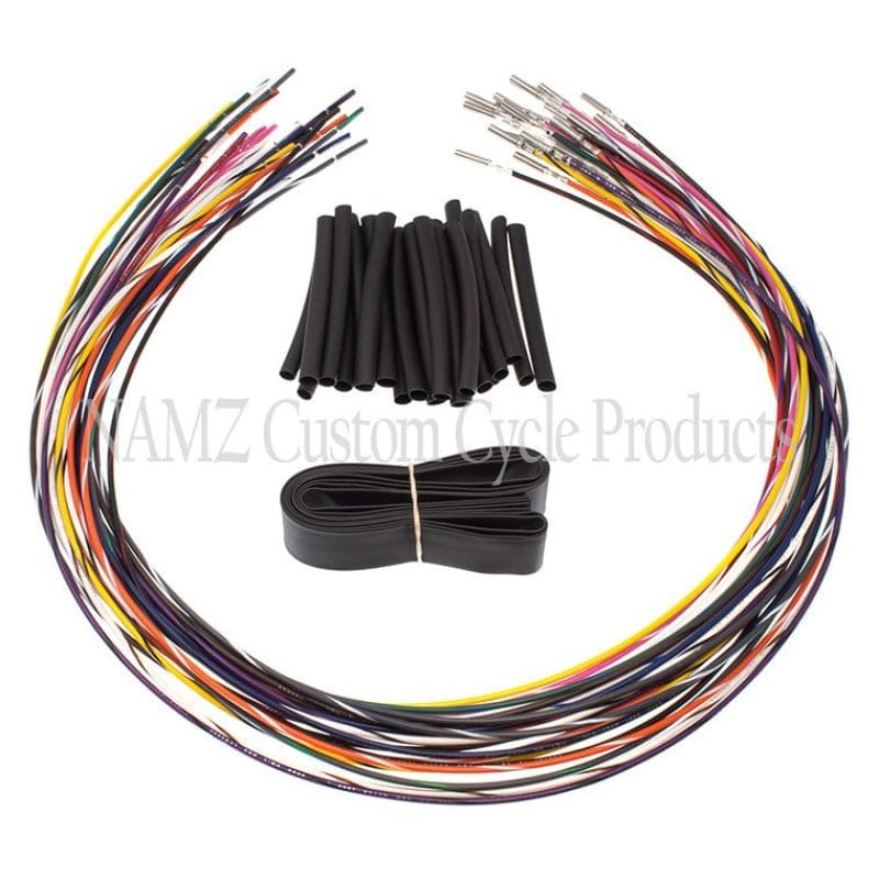 NAMZ — NAMZ 96-06 Baggers Handlebar Switch Wire Extensions 24in. (Cut & Solder / Fits Up to 20in. Apes)