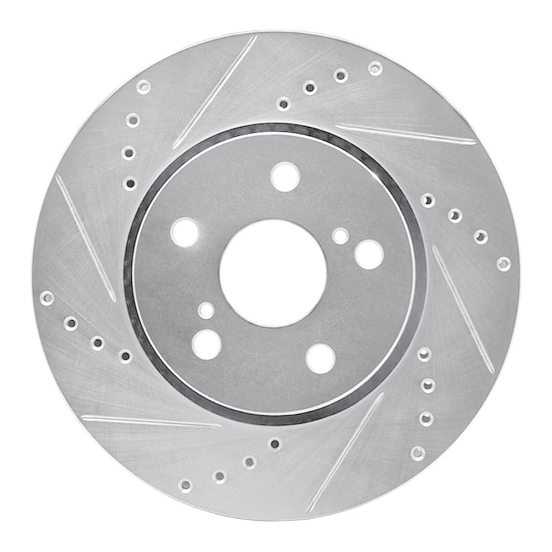 R1 Concepts — R1 18-22 Toyota C-HR Front Left Drilled & Slotted Silver Brake Rotor
R1 Brake Rotor Drill