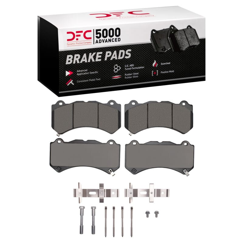 DFC — DFC 09-22 Cadillac CTS Front 5000 Advanced Low Metallic Brake Pads and Hardware Kit
DFC Brake Pad Set