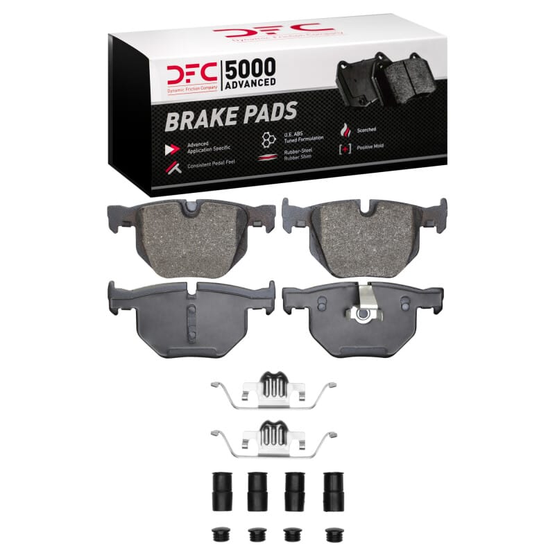 DFC — DFC 04-10 BMW 535xi Rear 5000 Advanced Low Metallic Brake Pads and Hardware Kit
DFC Brake Pad Set